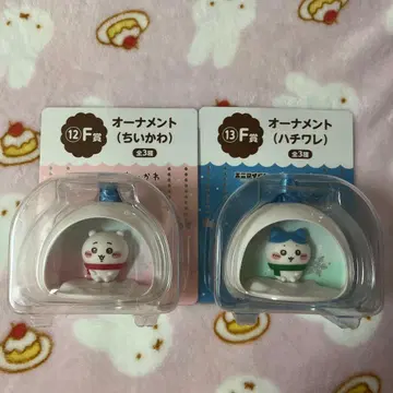 치이카와 (먼작귀) 에니마이 복권 F상 오너먼트 세트 하치와레