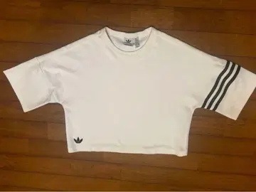 adidas 화이트 반팔 T셔츠 S