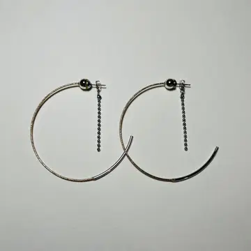 [ 새상품 미사용 ] 후프 귀걸이 골드 실버 액세서리 핸드메이드