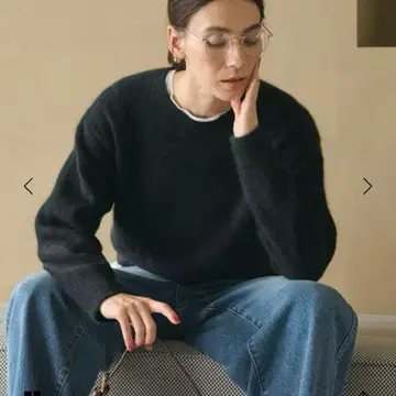 2025AW 폭스 캐시미어 블렌드 크루넥 니트 풀오버