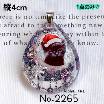 동봉 할인 100엔 No.2265 레진 펜던트 탑 고양이 고양이 고양이