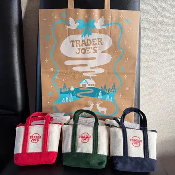 [ 한정품 3색 ] 트레이더 조스 마이크로 토트 에코백 쇼핑백 포함