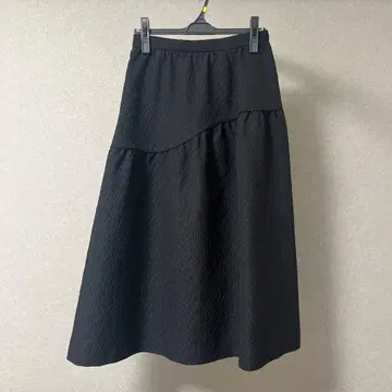 UNITED ARROWS AIRY 자카드 캉캉 스커트 블랙