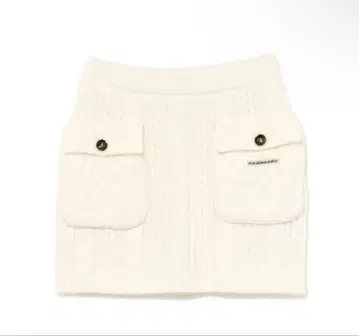 메리 니트 스커트 아이보리