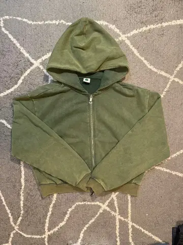 컬러 플레인 풀 집업 후드티 S 사이즈