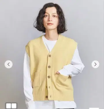 BEAUTY&YOUTH 울 캐시미어 아쿠아 니트 베스트