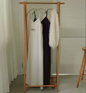 Alumu feather tops x cut 원피스 세트