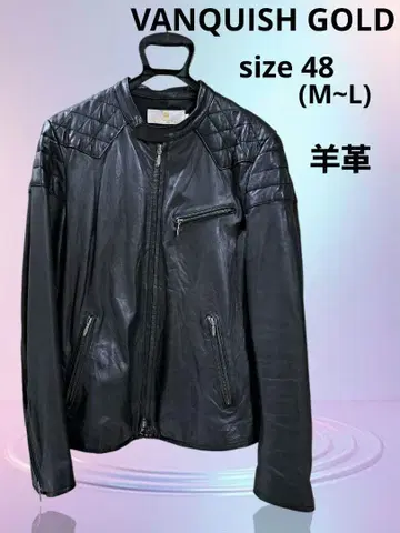 VANQUISH GOLD 양가죽 라이더 자켓 48 (M ~ L)