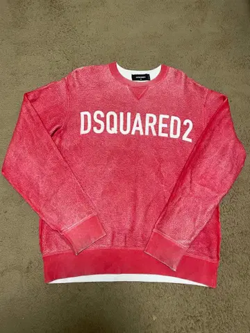 DSQUARED2 로고 레드 맨투맨