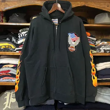 90s 할리데이비슨 후드티 프레임