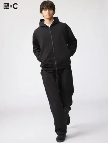 [ UNIQLO ] 맨투맨 와이드 팬츠