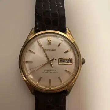 세이코 매틱 R 30석 자동 와인딩 손목시계 골드 컬러