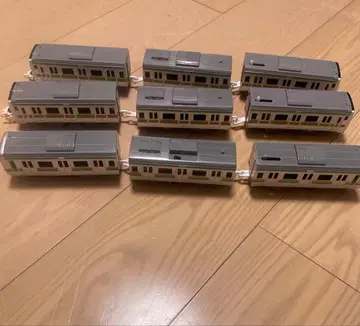 JR 차량 3량 세트 그레이와 그린 스트라이프