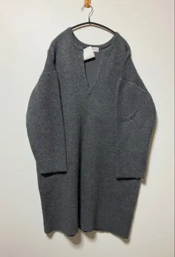 SLOBE IENA 워셔블 퍼리 미니 원피스 그레이