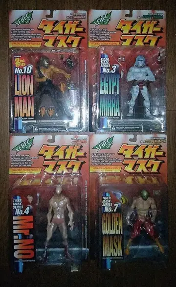 타이거 마스크 악역 레슬러 피규어 4개 (미개봉) 익명 배송