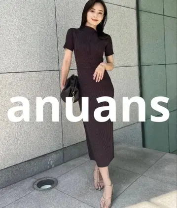 anuans 니트 원피스 FREE 브라운 여성용