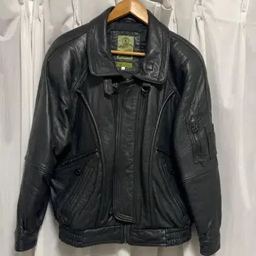 skoal 가죽 블루종 자켓 가죽 코트 M 사이즈 남성용 블랙