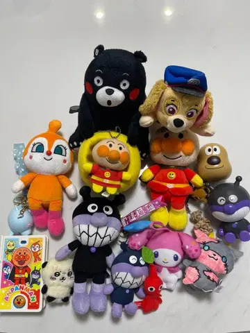 호빵맨 봉제 인형 세트