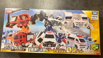 토미카 히어로즈 조브레이버 경찰 소방 구급 스타트 돌진 DX 세트