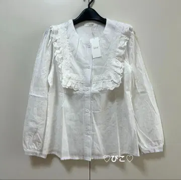 새상품 택 포함 Vicente 코튼 레이스 셔츠 블라우스