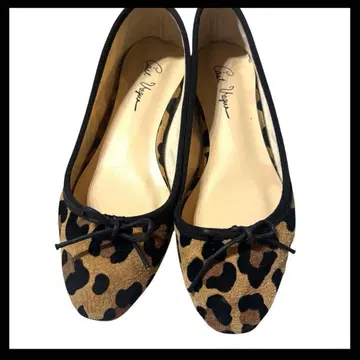 C'ast vague(세베이지) 레오파드 무늬 발레 슈즈