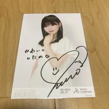 MOMO 사인 포함 사진 2024년 7월호 WHITE SCORPION