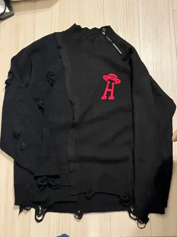 HIGHSTATE 블랙 니트 L