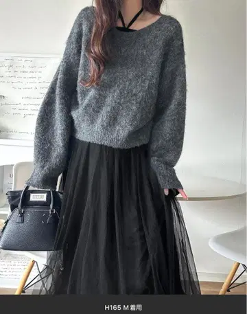 칭찬받는 원피스 멀티way 니트 x 튤 원피스 세트 (세트 아이템)