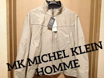 새상품 MK MICHEL KLEIN HOMME 가죽 라이더 자켓
