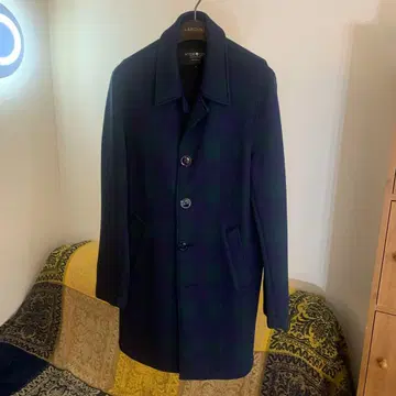 HYDROGEN [컨디션 최상] 타탄 체크 코트 본딩 가공 하이드로겐