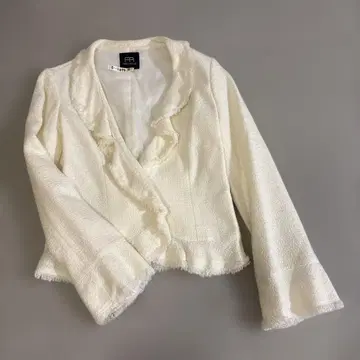 [ 클리닝 완료 ] 아이보리 트위드 자켓
