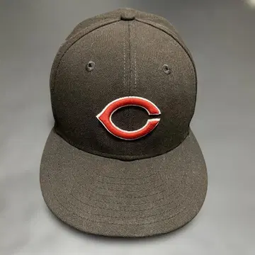 C 로고 자수 블랙 야구 모자 카프