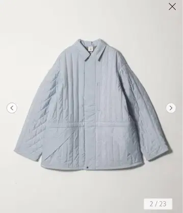 전점 완판 미사용 새상품 ROKU 퀼팅 블루종 38