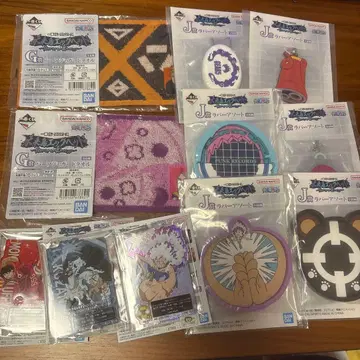 제일복권 원피스 에그헤드 아크릴 스탠드 러버 모듬 타월