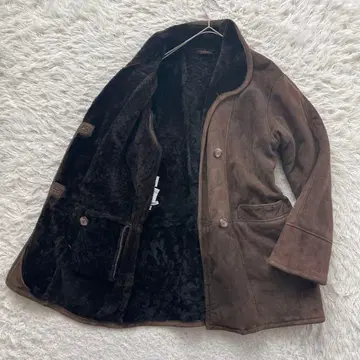 무스탕 천연 가죽 자켓 보아 스탠칼라 브라질산