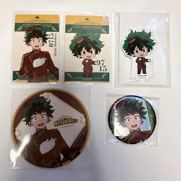 나의 히어로 아카데미아 애니메이트 카페 캔뱃지 코스터 미도리야 이즈쿠