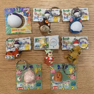 새상품 미사용 포켓몬 소프트 키링 방울 스즈 키링 레트로