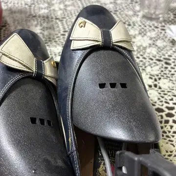 미하마 리본 포함 네이비 신발 24cm 일본제