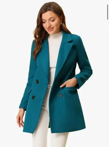 [새상품] 체스터 코트 S 사이즈 블루그린