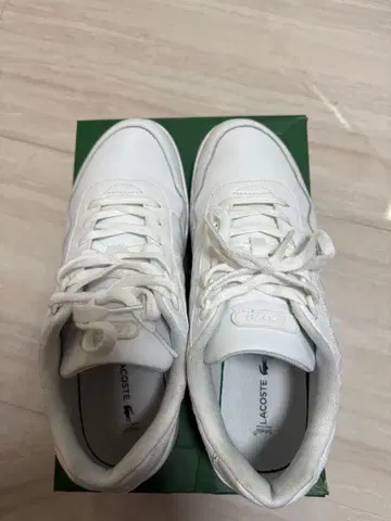 LACOSTE 화이트 스니커즈