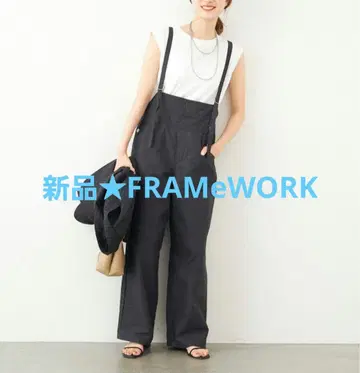 택 포함 새상품 FRAMeWORK 밀리터리 살로펫 36 블랙