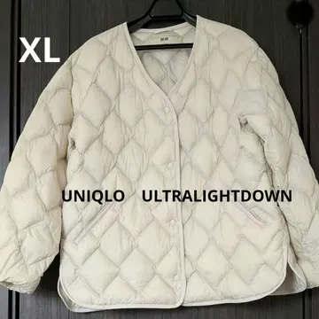 유니클로 울트라 라이트 다운 자켓 XL 아이보리