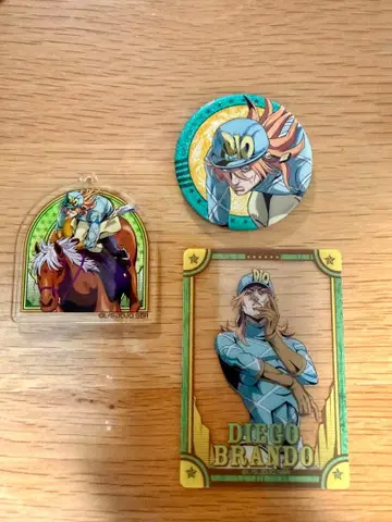 스틸 볼 런 디에고 클리어 카드 캔뱃지 아크릴 키링