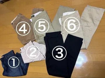 남성 바지 6개 세트