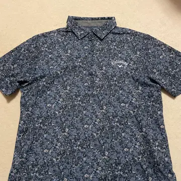 캘러웨이 꽃무늬 셔츠 L 사이즈 네이비 계열