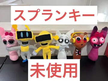 미사용 새상품 스플랜키 봉제 인형 6체 세트