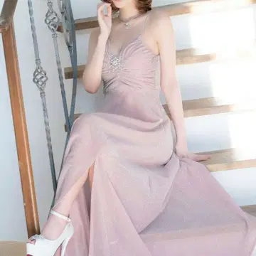 Tika 롱 드레스 더스티 핑크