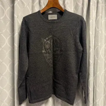 CASHYAGE. 다크 그레이 캐시미어 니트 M