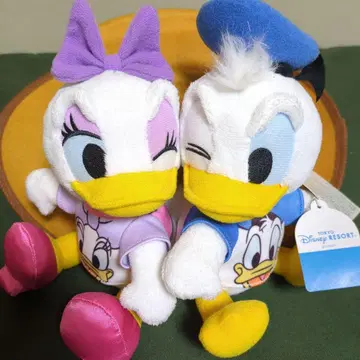 도쿄 디즈니 리조트 도널드 덕과 데이지 덕 페어 봉제 인형
