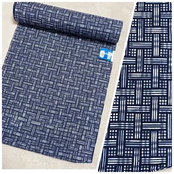 미사용 남성용 유카타 옷감 킹 사이즈 본염 직조 원단 핸드메이드 재료